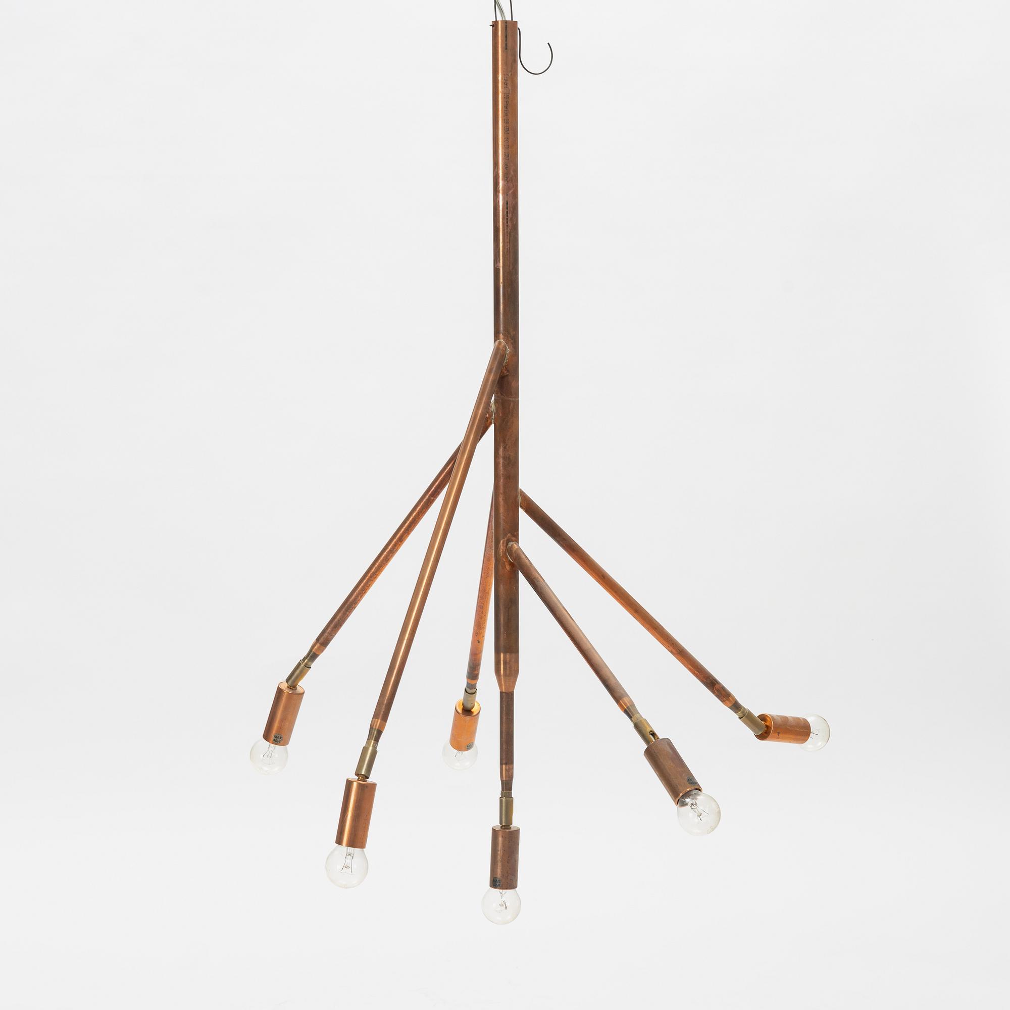 A Jonas Bohlin, "Kvist" ceiling lamp, Örsjö Belysning, Sweden, 21st century.