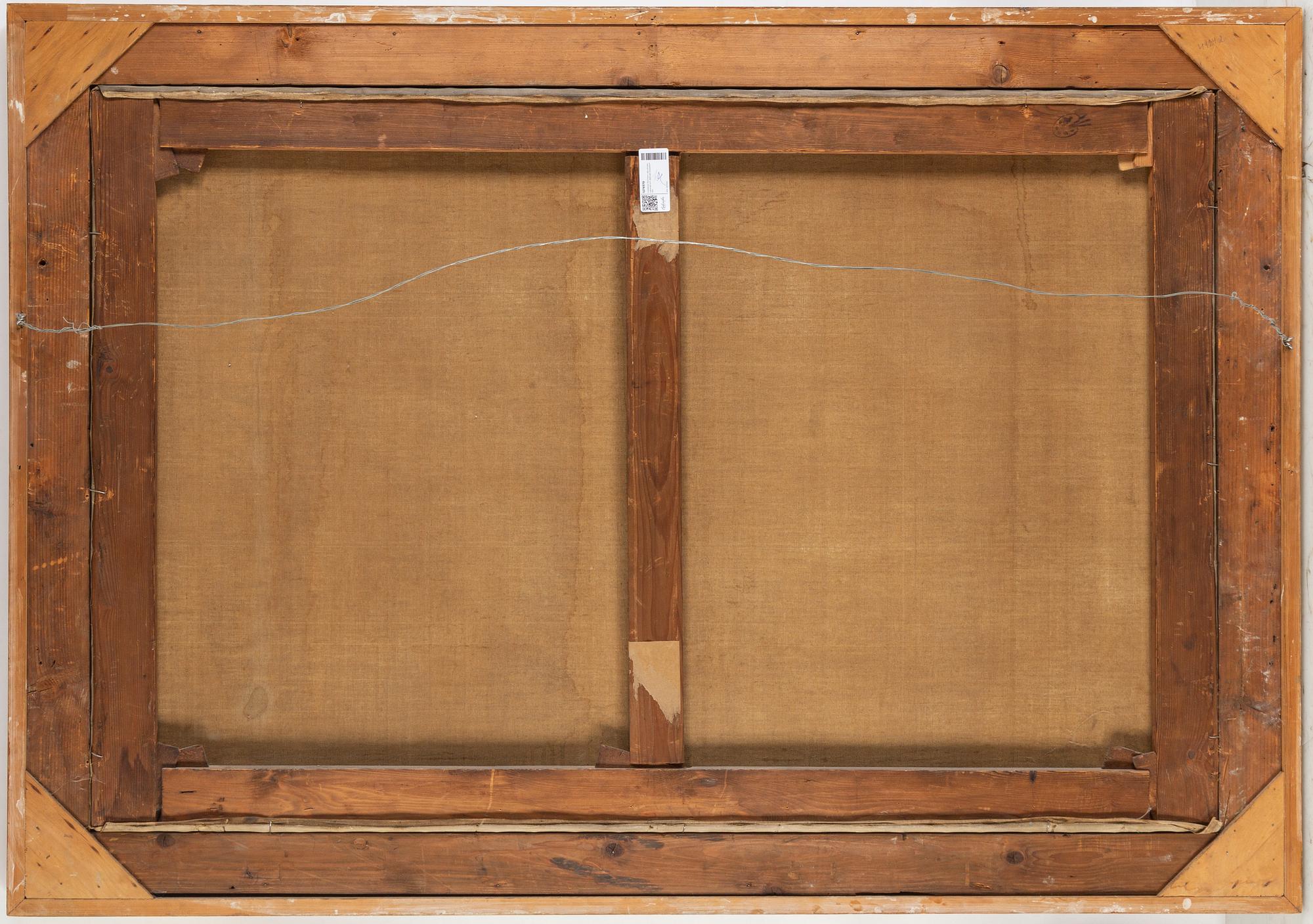 Adelsteen Normann, oil on canvas, signed an dated Düsseldorf 1881.