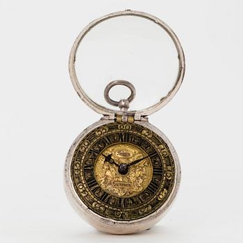 Johan Khornman (Kornman), fickur, silver, möjligen Österrike omkring 1700,