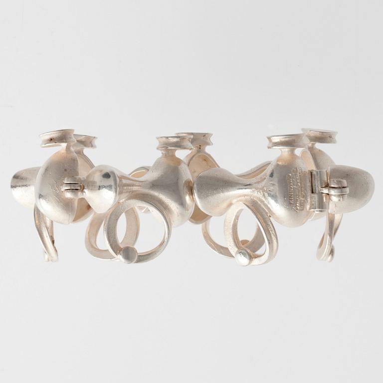 Jorma Laine, A BRACELET, silver, Turun Hopea 1973.