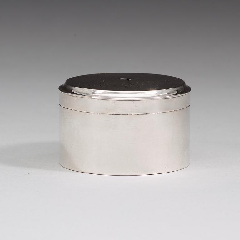 A Swedish 18th century silver box, marks of Arvid Floberg, Stockholm 1783.