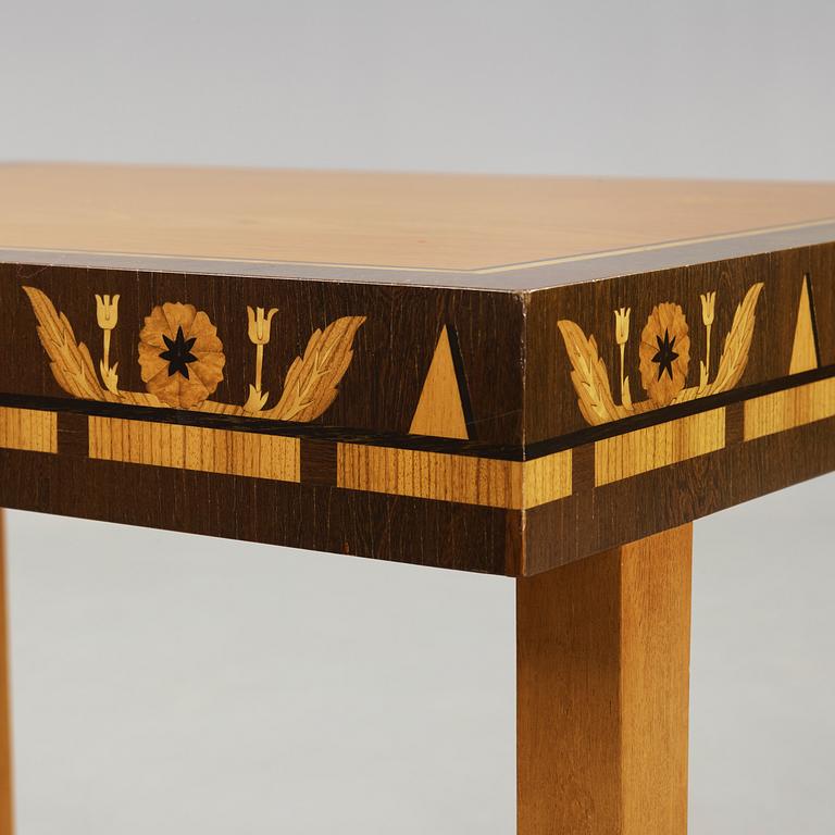 Carl Malmsten, A Carl Malmsten mahogany working table, Åtvidaberg, Sweden ca 1934.