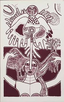 BEVERLOO CORNEILLE, färgserigrafi, signerad, numrerad XVII/L och daterad- 85.