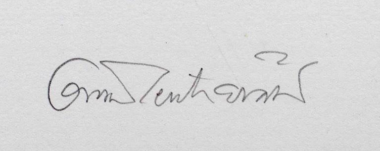 OSCAR REUTERSVÄRD, färglitografi signerad och numrerad 90/190.