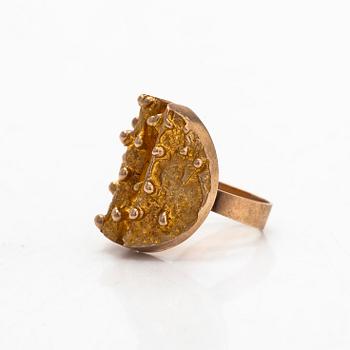 Sormus, 14K kultaa, Tammen Koru, Turku 1972.