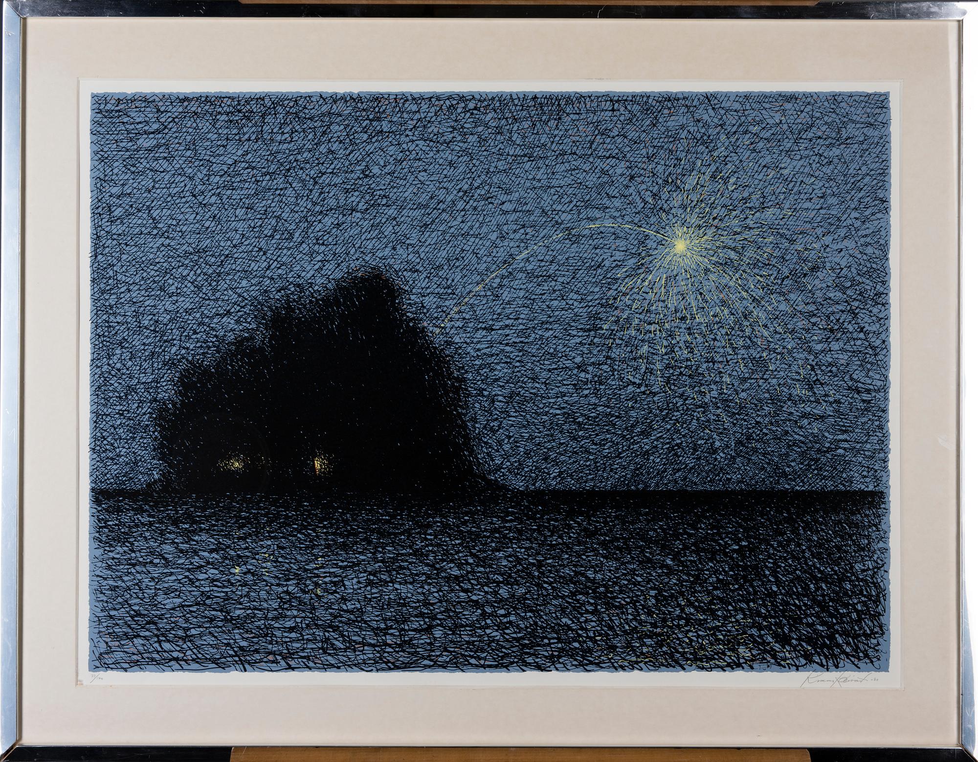 KIMMO KAIVANTO, färglitografi, signerad, daterad -80 och numrerad 79/100.