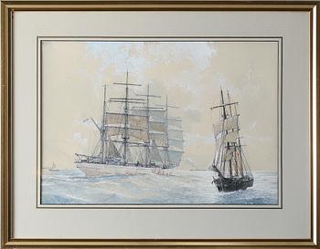 RONALD DEAN, blandteknik, signerad.