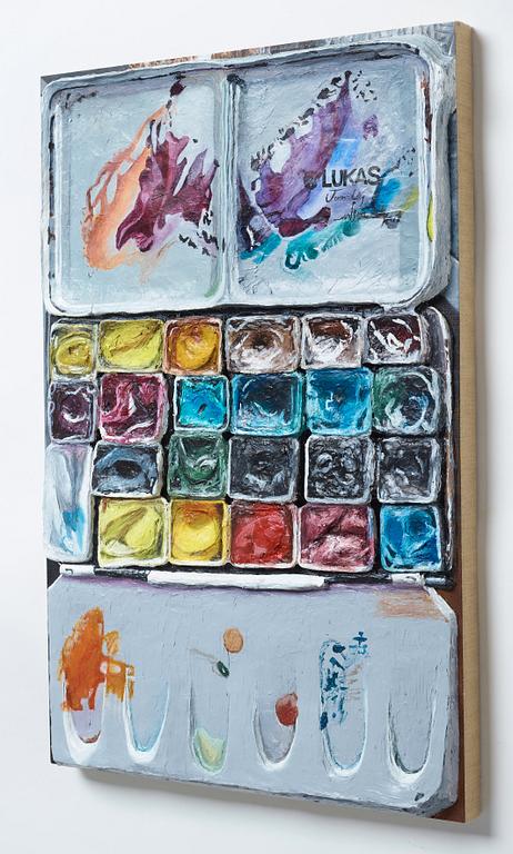 Gina Beavers, "Portable Palette".