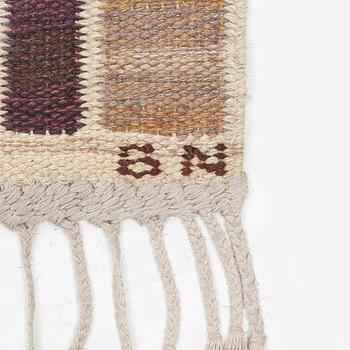 Barbro Nilsson, a 'Salerno grå' ('Kristianstad'), flat weave, c. 268 x 155 cm, signed AB MMF BN.