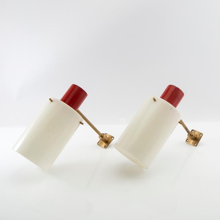 Wall lamps a pair 1960s Italy.