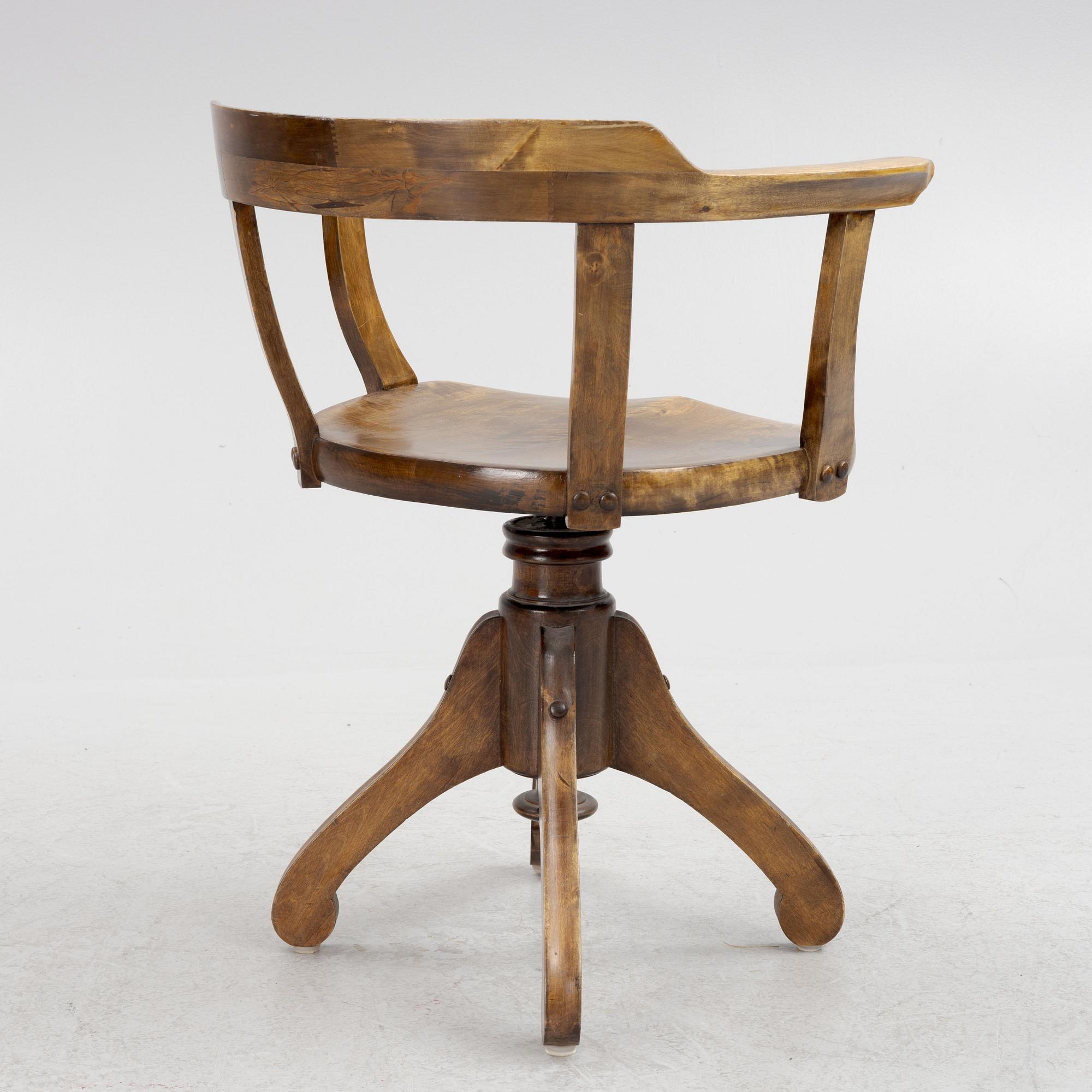 Desk chair first half of the 20th century. Bukowskis