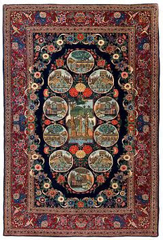 1196. SEMIANTIK KESHAN FIGURAL 200 x 136 cm.