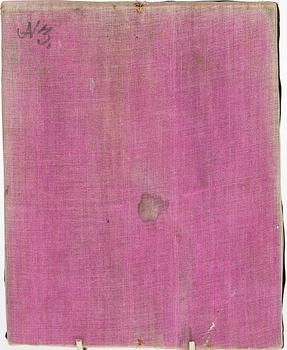 IKON, olja på pannå, RISA, mässing, Ryssland sekelskiftet 1800/1900.