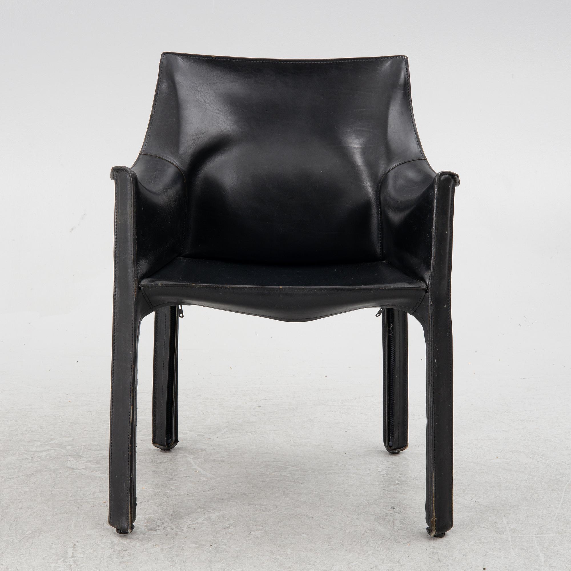 Mario Bellini, a '413 CAB' armchair, Cassina, Italy.