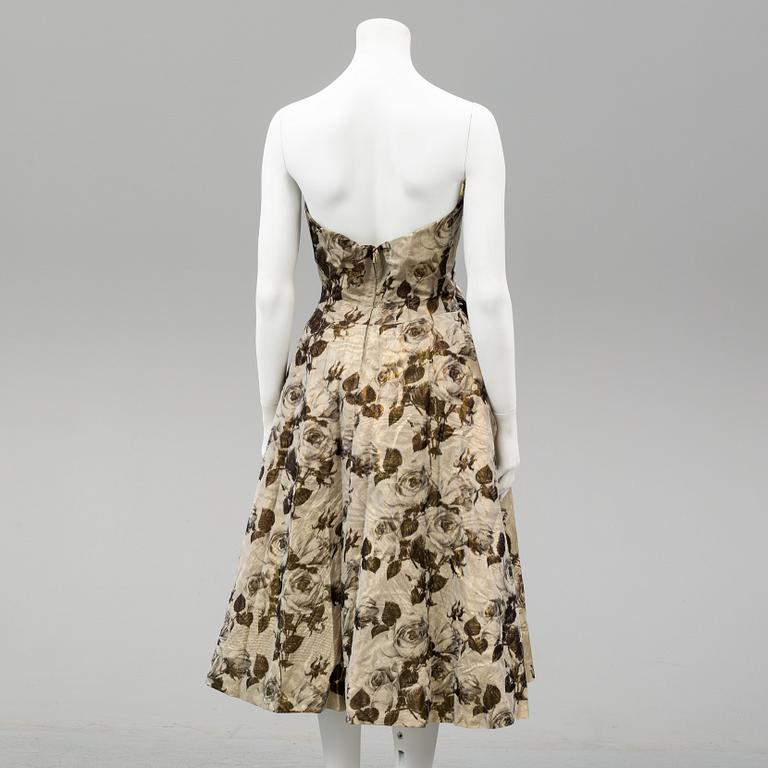 A cocktail dress from Märtaskolans Franska Avdelning, Stockholm, 1950's.