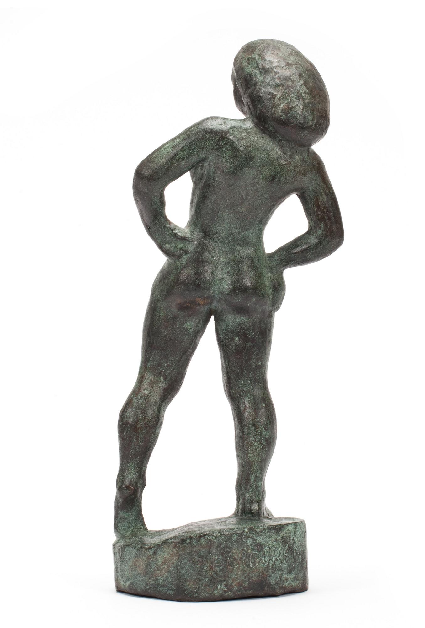 SIGGE BERGGREN, skulptur, brons, signerad.