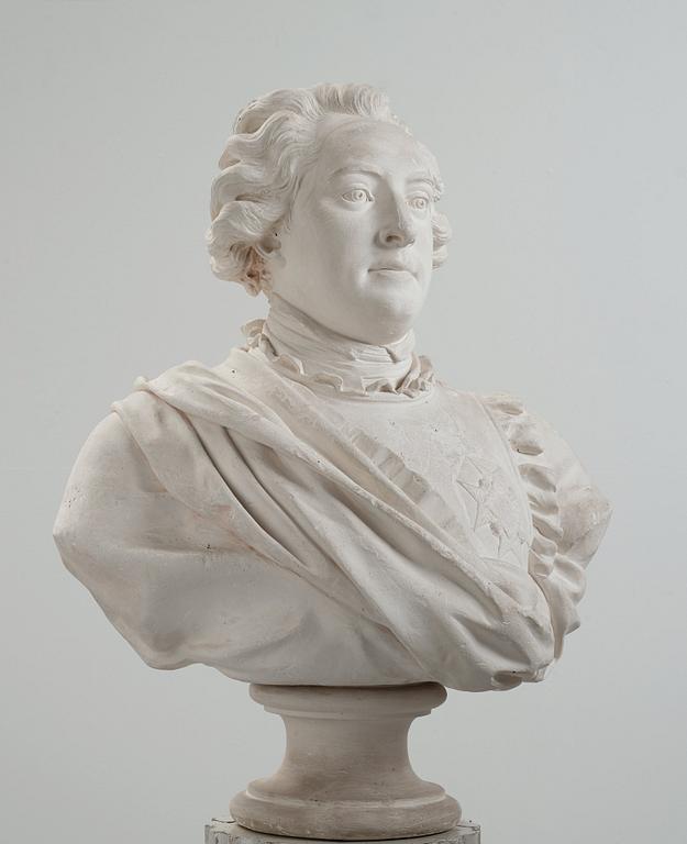 Johan Tobias Sergel, A plaster late Gustavian bust of Gustaf Adolf Reuterholm (1756-1813) 1795.