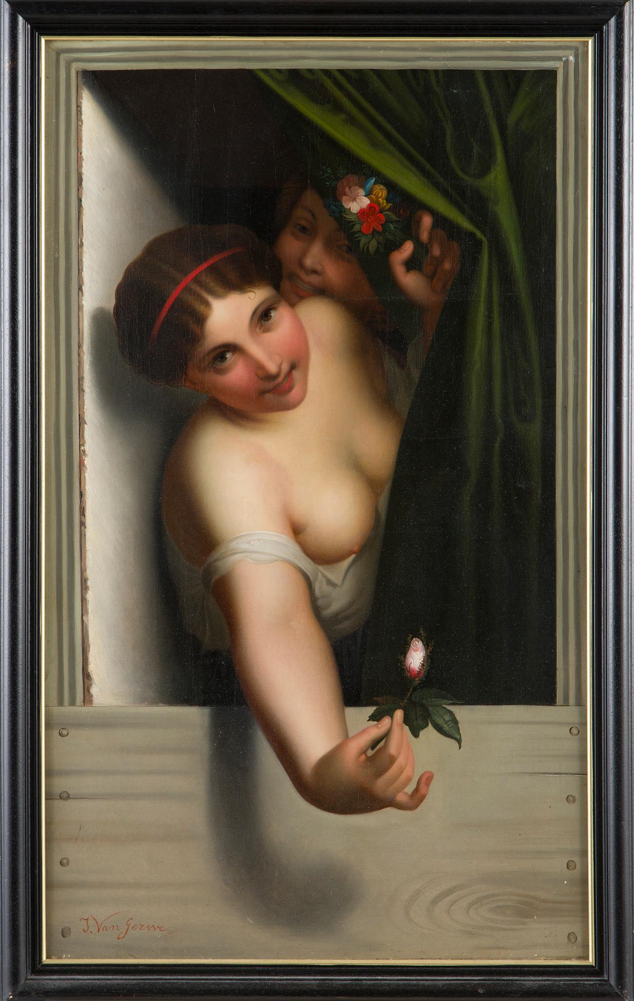 Unidentified Artist, after Antoine Wiertz (1806-1865), "The Rosebud".