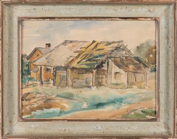 TYKO SALLINEN, water colour, signed and dated-24.