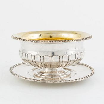 A Swedish Silver Empire Sauce Bowl, mark of Carl Petter Lampa, Stockholm 1836.