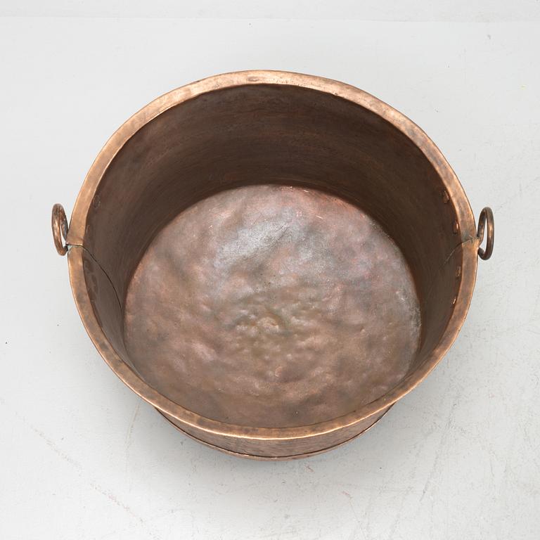 A copper vessel, 19th Century.