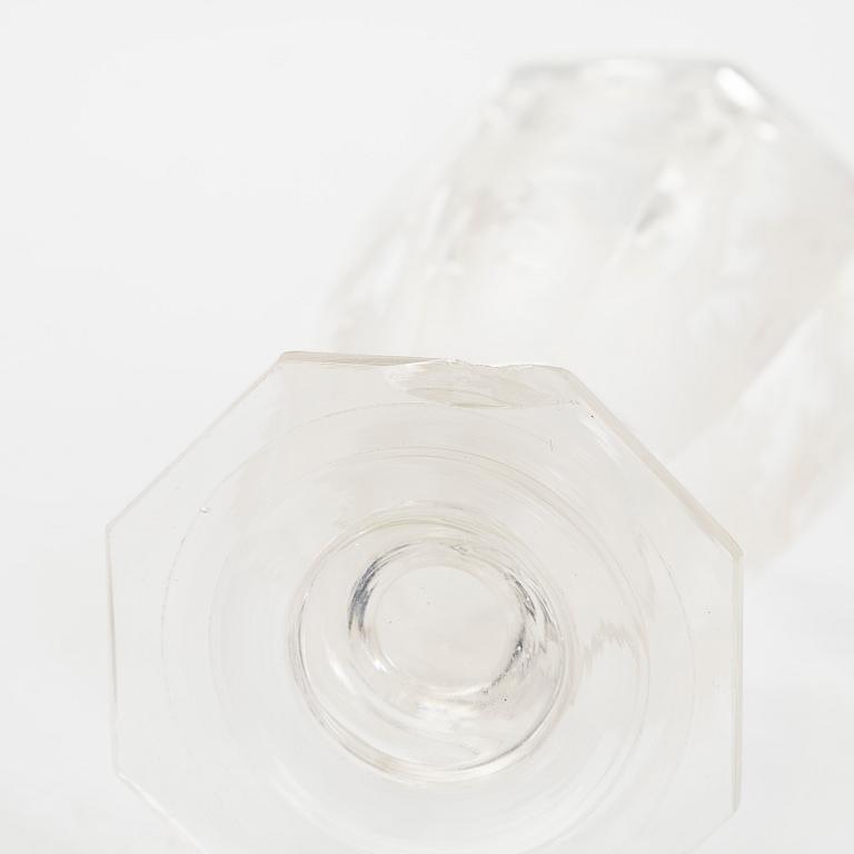 Bålskål med lock och tio glas, 1910-30-tal.