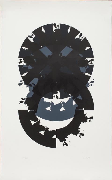 RAUL MEEL, färgserigrafi, signerad, numrerad 2/50 och daterad- 89.