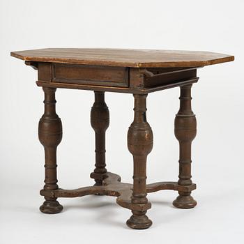 A Swedish baroque table, circa 1700.