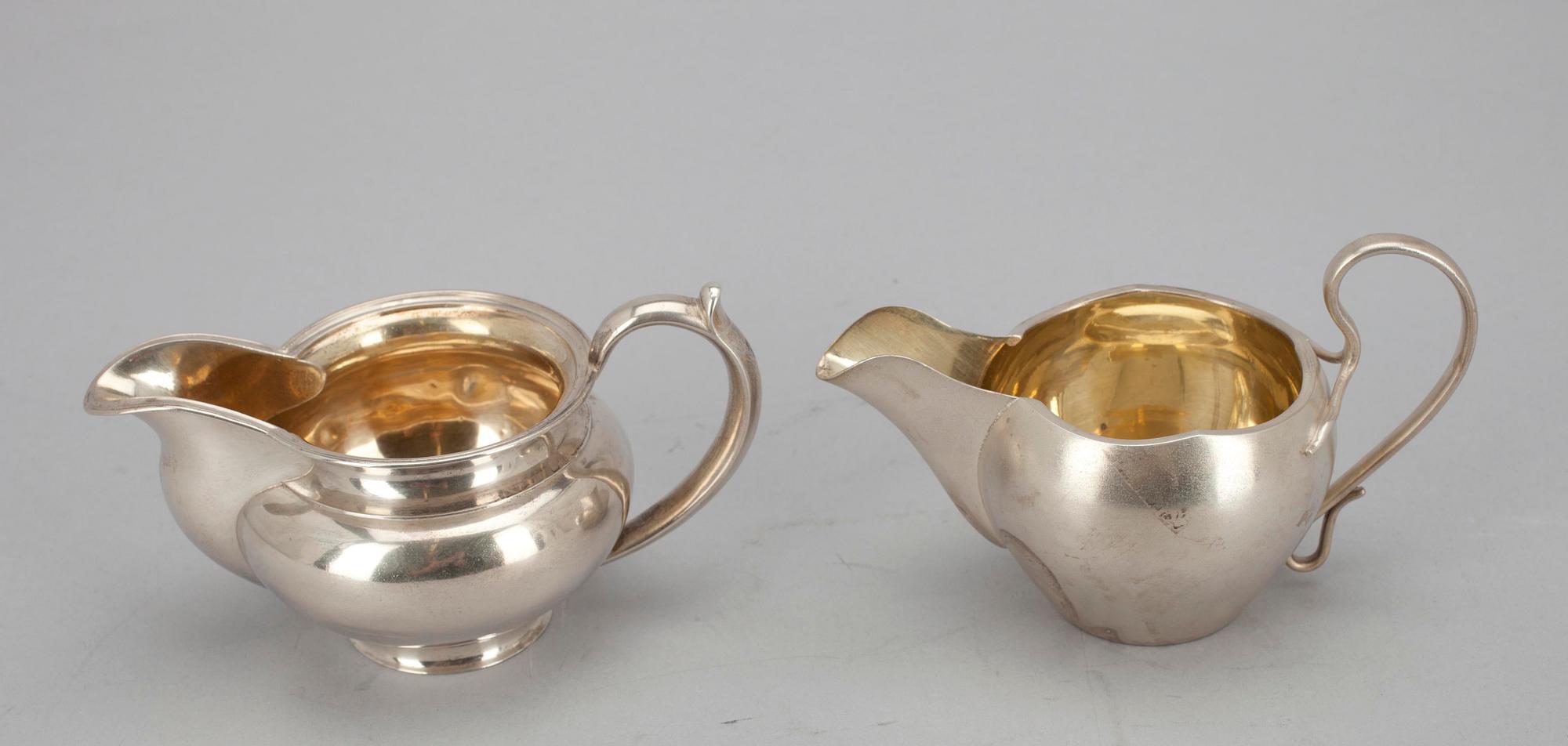 GRÄDDSNÄCKOR, 2 st, silver, Ryssland. Tot. vikt ca 225 g.