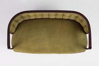 Josef Hoffmann, salongsmöbel, fyra delar, modell 421/428, Jacob & Josef Kohn, Wien, 1900-talets början.