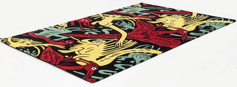 Carl Johan De Geer, a carpet, "Monster Subtil", hand tufted, c 297 x 199 cm, signed and numbered 1/25.