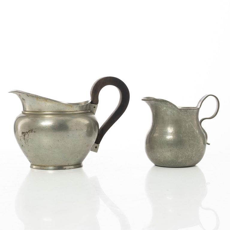 Nils Fougstedt, A four piece pewter coffee service, Svenskt Tenn, 1931 - 1946.