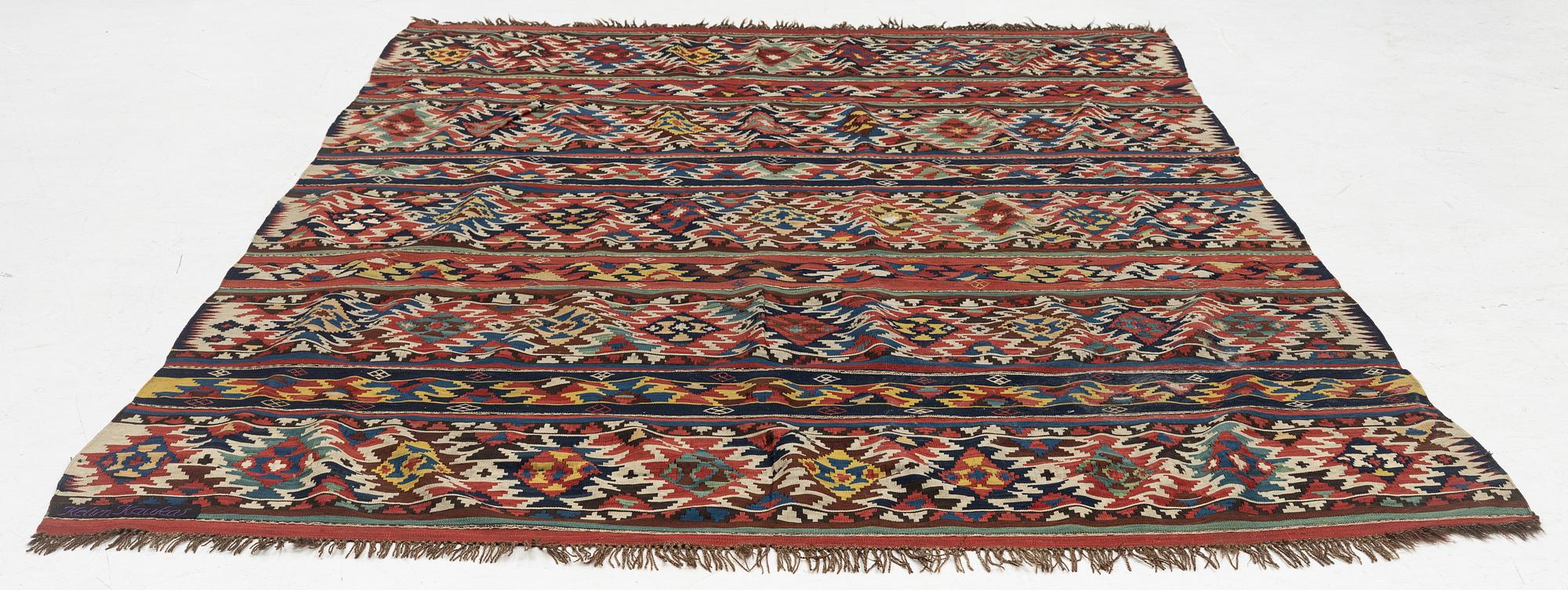 Draperi, Kelim, ca 270 x 170 cm.