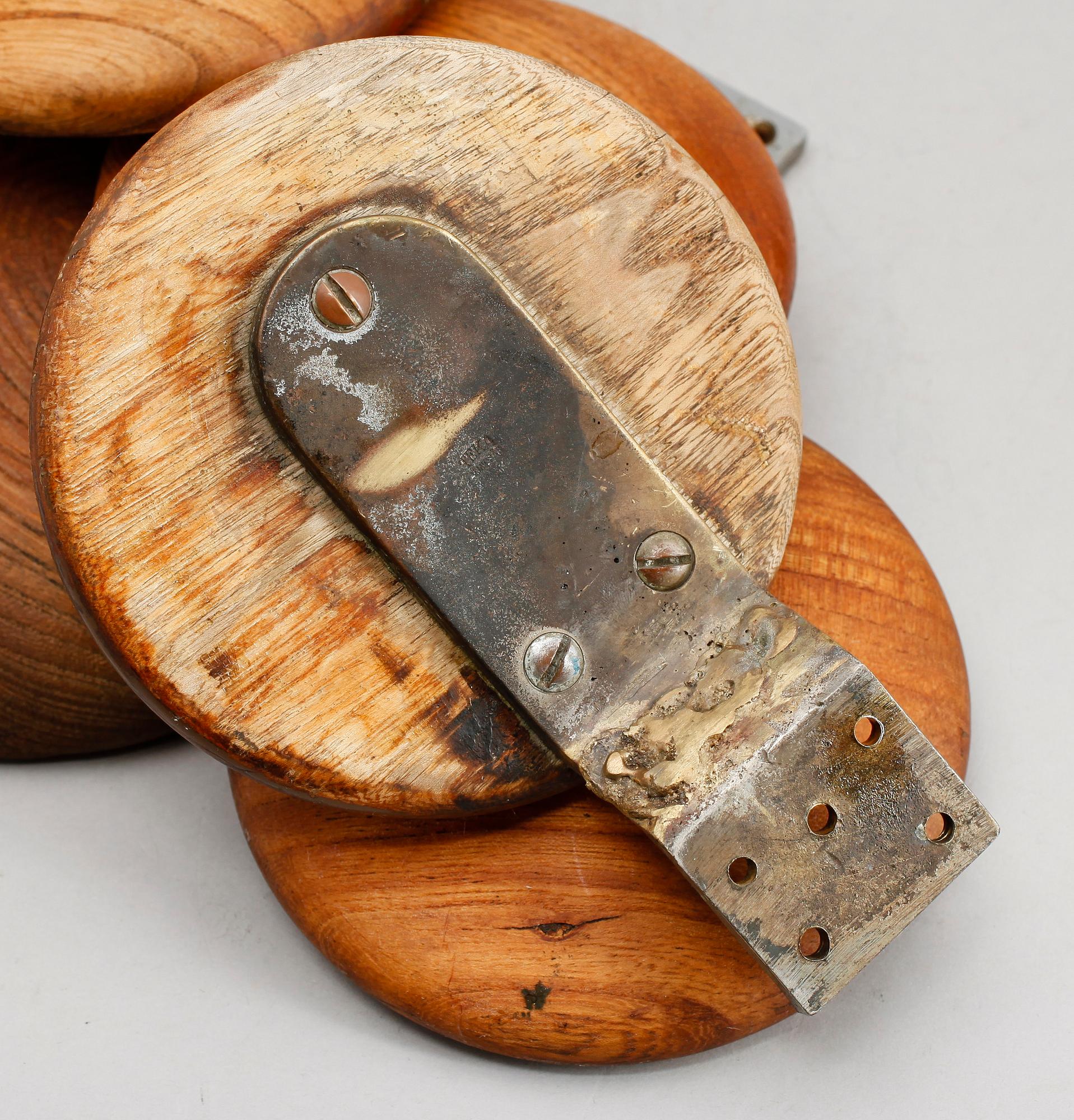 DÖRRHANDTAG, 10 st (8+2), Teka Alingsås, 1900-talets mitt.