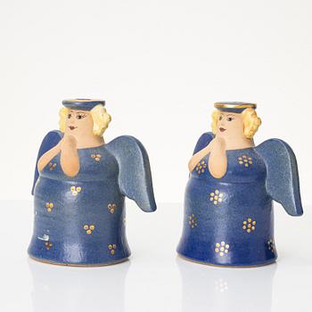 Lisa Larsson, five stoneware figurines, Gustavsberg and K-Studion Gustavsberg, Sweden.