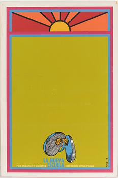 FILMAFFISCHER, 6 st, offsettryck, Kuba och Spanien, 1970-tal.