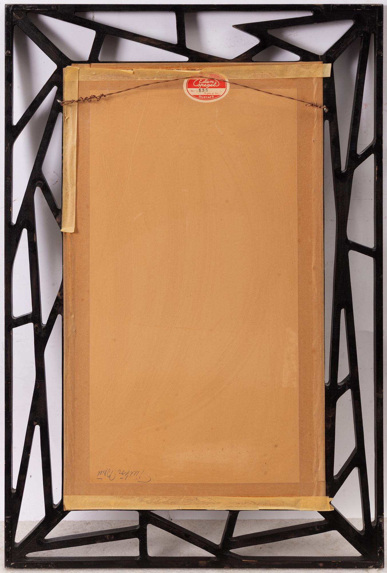 Eden Gustaf Spegelfabrik, A 'Konkret' mirror, Swedish Modern, 1950s.