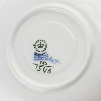 Royal Copenhagen, kaffeservis, 12 delar, porslin, "Blå Blomst", Danmark.