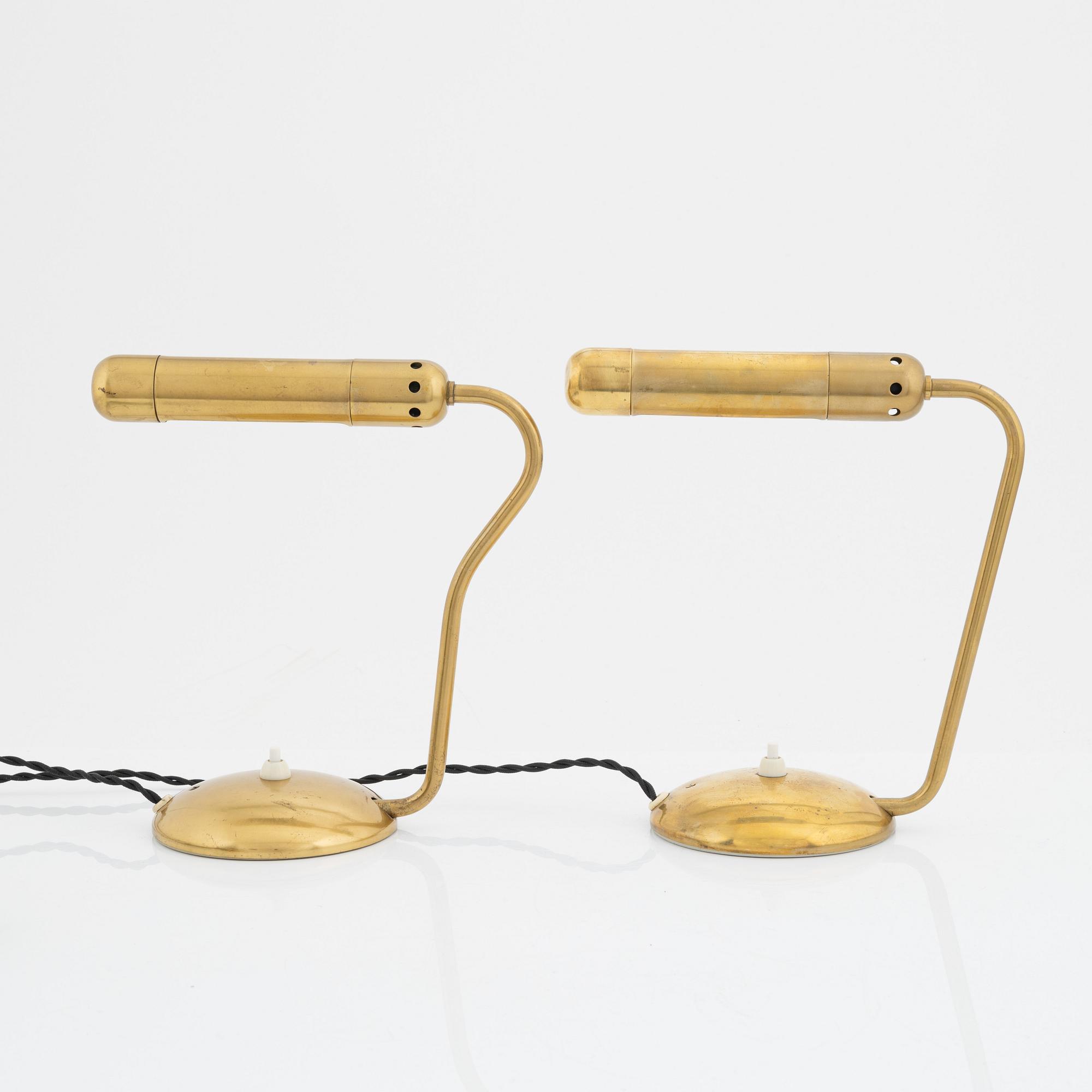 Bordslampor, ett par, modell "E3221", ASEA.