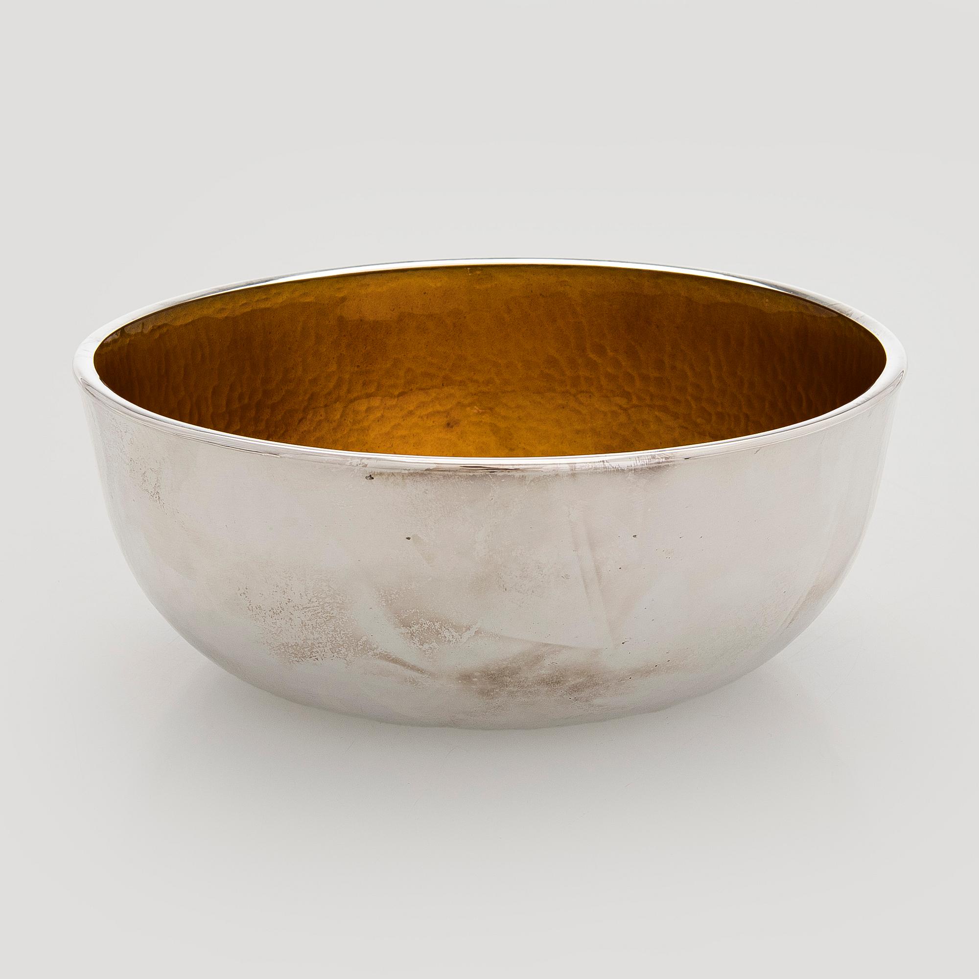 A sterling silver and enamel bowl, maker's mark of A. Tillander, Turku 2005.