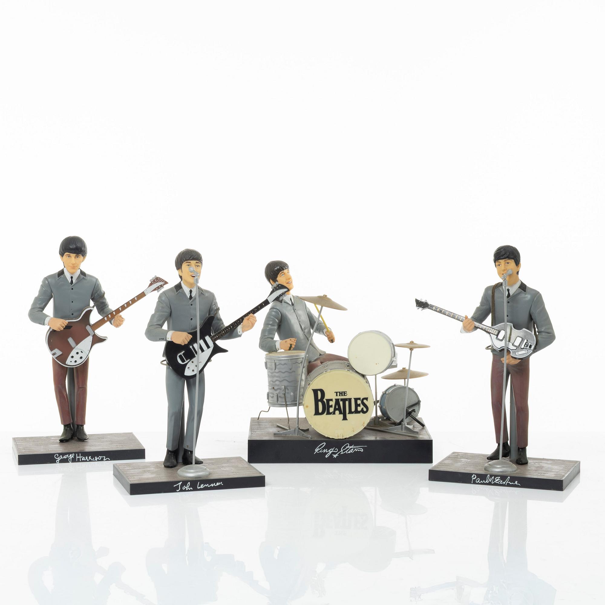 The Beatles, "Hamilton gifts" collectible figures, 4 pcs, Apple Corps Ltd, 1991.