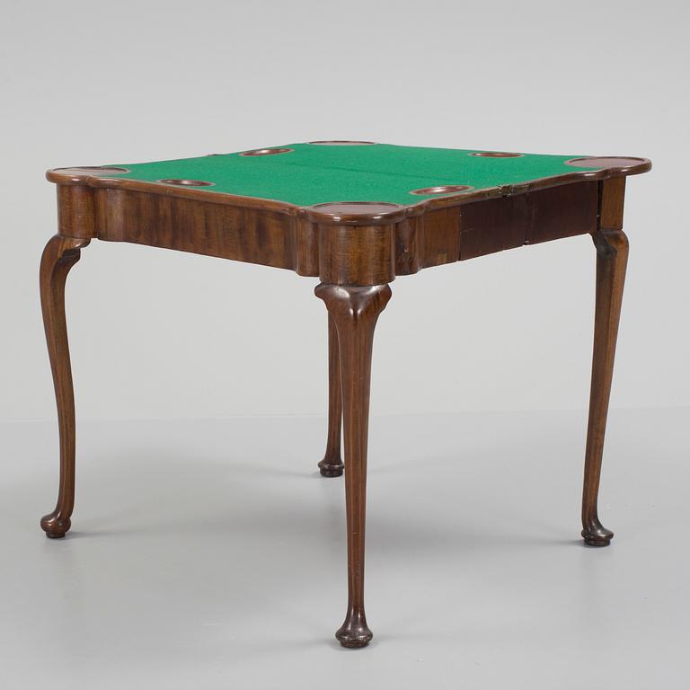 A 19th Century Queen Anne revival concertina action card and gaming table.