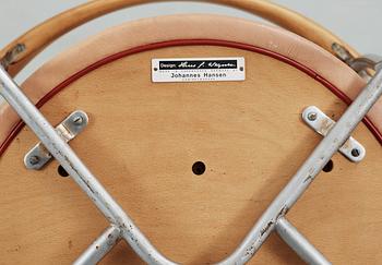 HANS J WEGNER, stolar, 6 st, Johannes Hansen, Danmark 1950-tal, modell 701.