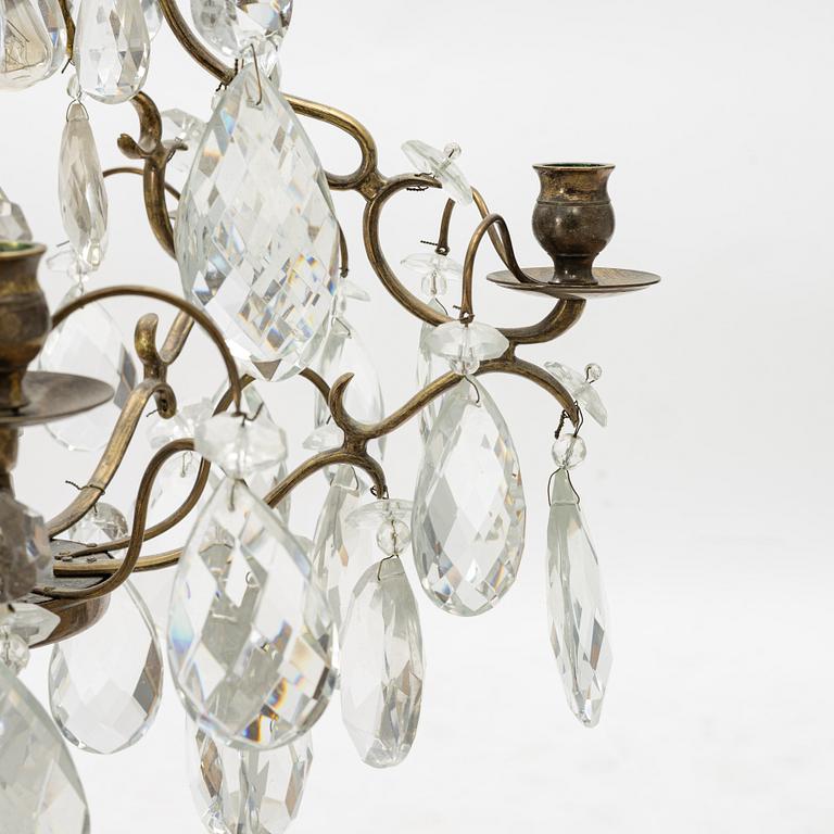 A Rococo style chandelier, first half of the 20th Century.