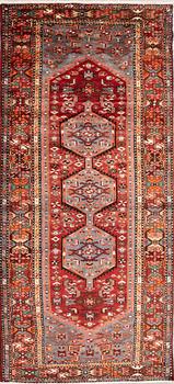 Hamadan gallery old rug, approximately 320x150 cm.