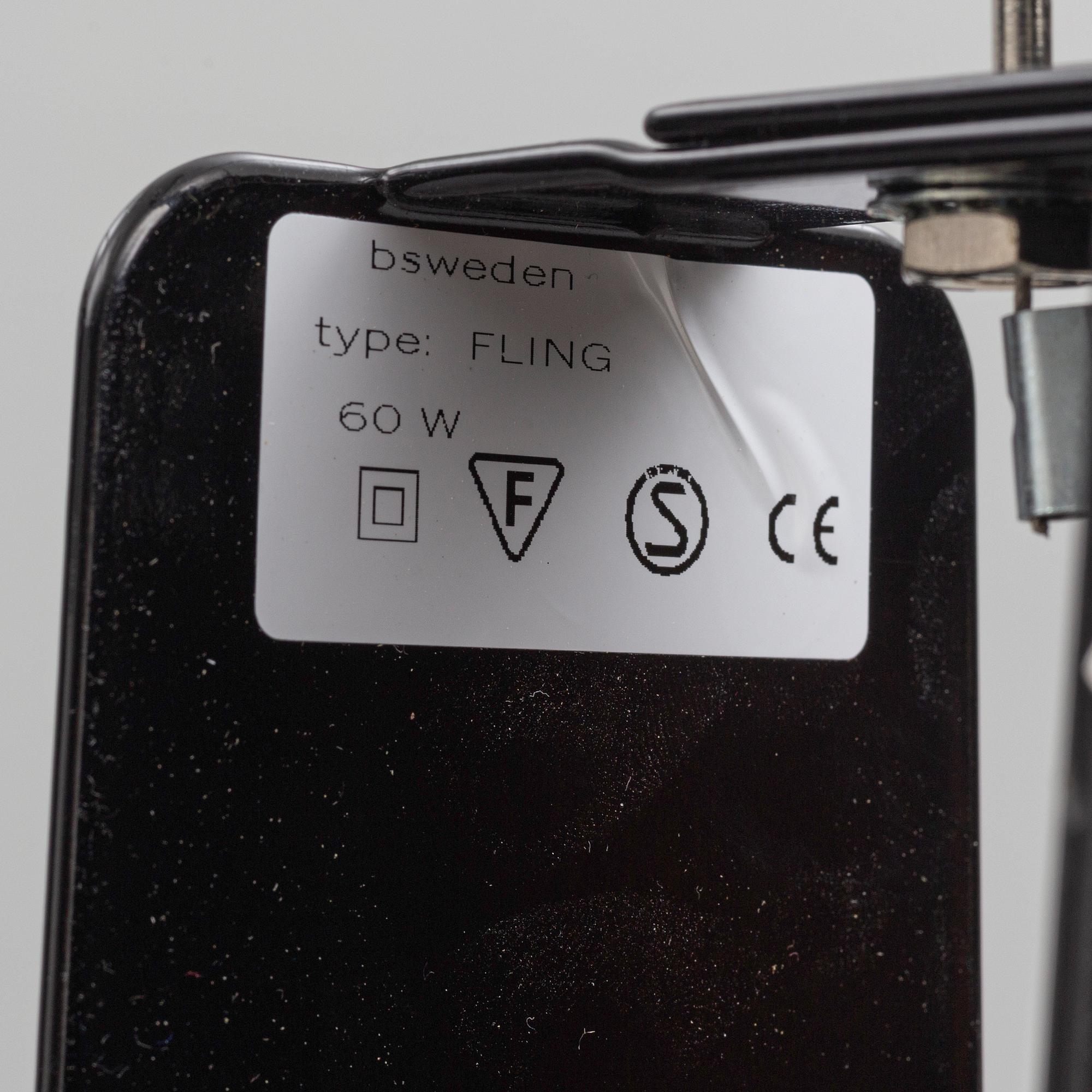 David Taylor, pendel, "Fling 120", Bsweden/Belysningsbolaget, samtida.