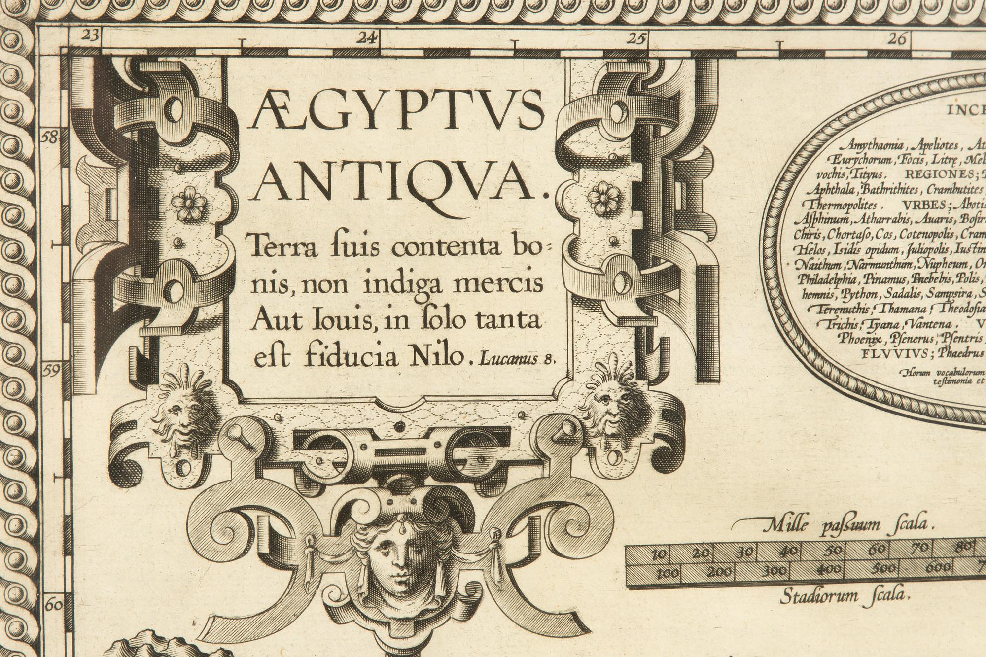 Abraham Ortelius, "AEgyptus Antiqua".