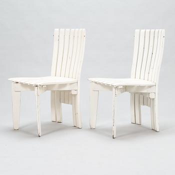 Alvar Aalto, Trädgårdsmöblemang, 5 delar, "Aurinko-serien", Artek 1960/1970-tal.