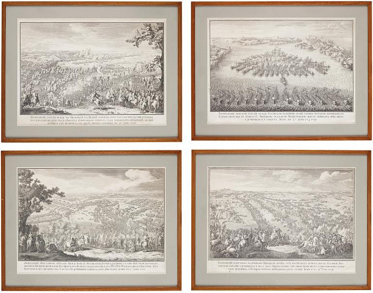 Pierre Denis Martin, Engravings depicting Russo-Swedish war (4).