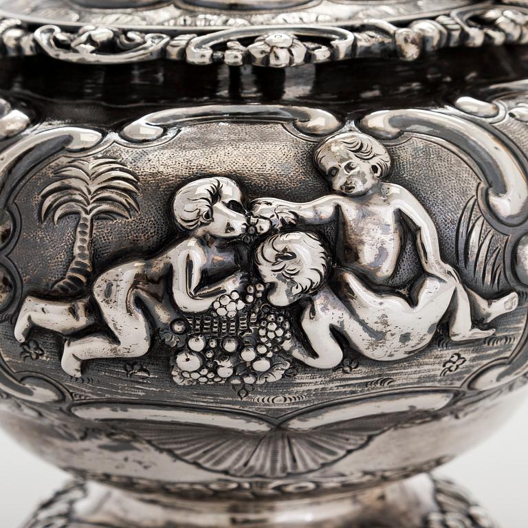 Joseph Angell, te- och kaffeservis, sterlingsilver, 7 delar, London 1817-1823.